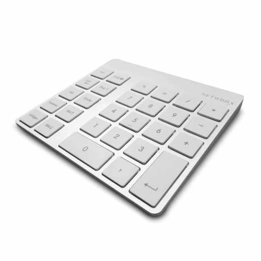 Networx Ziffernblock Erweiterung f&uuml;r Magic Keyboard Bluetooth MacOS silber- sehr gut