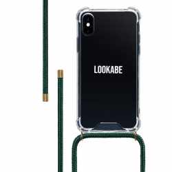 LOOKABE Necklace Case Handyh&uuml;lle Tasche mit Handykette iPhone XS Max gr&uuml;n
