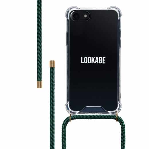 LOOKABE Handyh&uuml;lle iPhone 8 7 Handykette Necklace Case Schutzh&uuml;lle Tasche gr&uuml;n