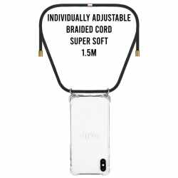 LOOKABE Necklace Case Tasche iPhone XS Max Handykette mit Handyh&uuml;lle schwarz