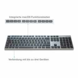 Networx Premium Multi Device Keyboard Tastatur mit Ziffernblock QWERTZ - wie neu