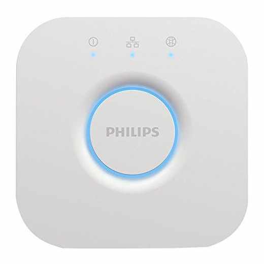 Philips Hue Bridge Steuerelement Smart Home Lichtsteuerung wei&szlig; - sehr gut