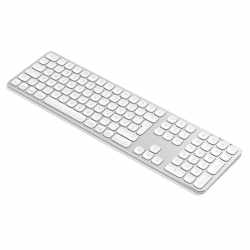 Satechi Aluminium Bluetooth Keyboard Tastatur Bluetooth MacOS USB-C silver - wie neu