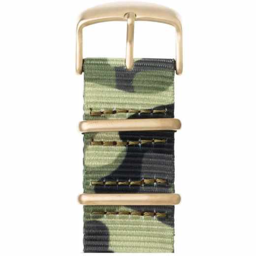 Roobaya Nato Ersatzarmband f&uuml;r Apple Watch 42 mm camouflage gold