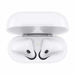 Apple AirPods mit Ladecase 2. Generation Bluetooth Kopfh&ouml;rer In Ear Headset wei&szlig; - sehr gut