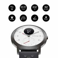 Withings Steel HR Sport Multi-Sport Hybrid Smartwatch GPS...