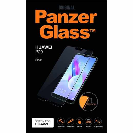 PanzerGlass Displayschutz f&uuml;r Huawei P20 Schutzglas schwarz - neu