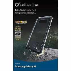 Cellularline SchockTwist Handyh&uuml;lle f&uuml;r Galaxy S8 Schutzh&uuml;lle schwarz - neu