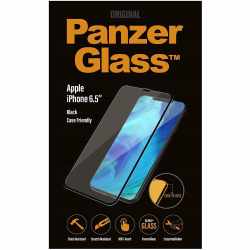 PanzerGlass Handy Schutzglasfolie Case friendly f&uuml;r Apple iPhone XS Max Schwarz