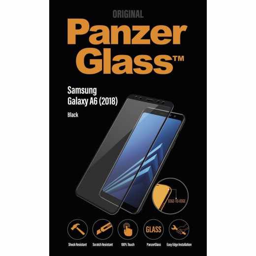 PanzerGlass Displayschutz f&uuml;r Samsung Galaxy A6 2018&nbsp;Schutz Glas schwarz - neu