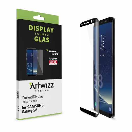 Artwizz CurvedDisplay Schutzglas Samsung Galaxy S8 Displayschutz klar