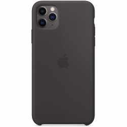 Apple Schutzh&uuml;lle f&uuml;r iPhone 11 Pro Max Silikon Case Backcover schwarz - sehr gut
