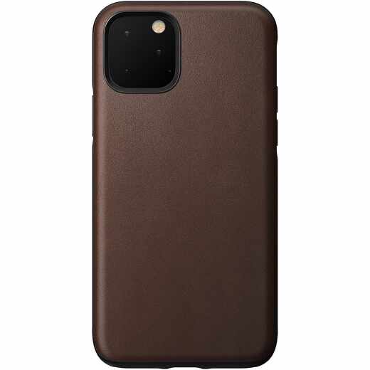 Nomad Rugged Leder Schutzh&uuml;lle iPhone 11 Pro Handy Case Handyh&uuml;lle braun