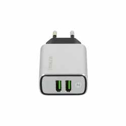 Networx Premium 2-Port USB Ladeger&auml;t f&uuml;r iPhone Netzteil Smart IC silber - sehr gut