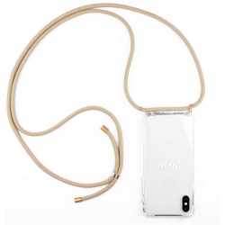 LOOKABE Necklace Case Tasche f&uuml;r iPhone XR Handykette mit Handyh&uuml;lle beige