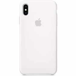 Apple Schutzh&uuml;lle f&uuml;r iPhone XS Max Silikon Case Wireless Charging wei&szlig;