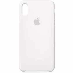 Apple Schutzh&uuml;lle iPhone XS Max Silikon Case Cover Schutzh&uuml;lle wei&szlig;
