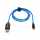 Networx Glow Lightning Kabel Ladekabel mit Farblichtstr&ouml;men blau - sehr gut