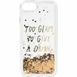 LAUT Pop Glitter Glam f&uuml;r iPhone 8 Handyh&uuml;lle Schutzh&uuml;lle gold transparent - neu