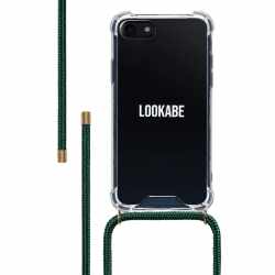 LOOKABE Necklace Case Handykette Apple iPhone 7/8/SE schwarz Cover Schutz