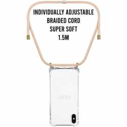 LOOKABE Necklace Case Handyh&uuml;lle mit Handykette f&uuml;r iPhone XS/X nude