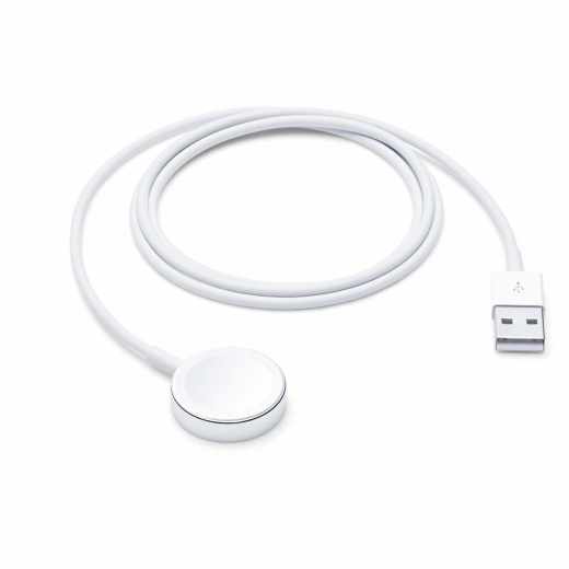 Apple Watch Magnetisches Ladekabel auf USB Kabel 1 m wei&szlig;