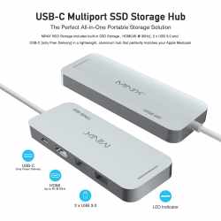 MINIX USB-C Multiport SSD Storage Hub 120GB NEO-Speicher...