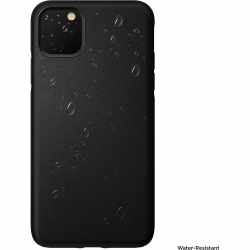 Nomad Rugged Waterprint Leather Leder Schutzh&uuml;lle f&uuml;r iPhone 11 ProMax schwarz