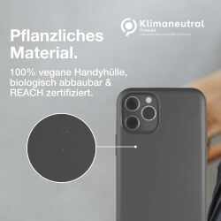 Woodcessories Bio Case Schutzh&uuml;lle f&uuml;r iPhone 11 Pro Max, schwarz
