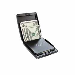 Tru Virtu Wallet Money &amp; Cards Silk Geldb&ouml;rse Kartenetui RFID Scanning  grau - neu