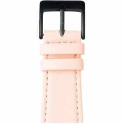 Roobaya Nappa Ersatzarmband f&uuml;r Apple Smartwatch 38 mm Nappaleder rosa grau