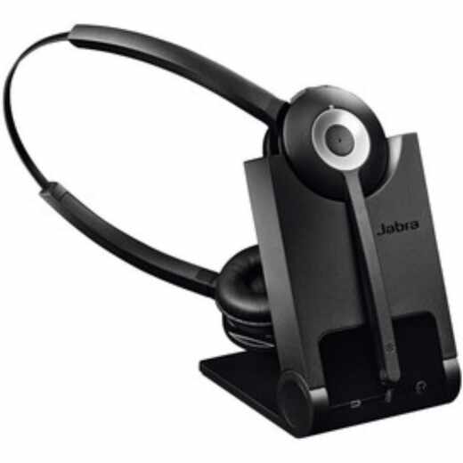 Jabra PRO 920 Duo Headset Kopfh&ouml;rer binaural mit Ladestation schwarz - sehr gut