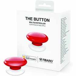 Fibaro The Button HomeKit Multicontroller Schalt Knopf rot - neu