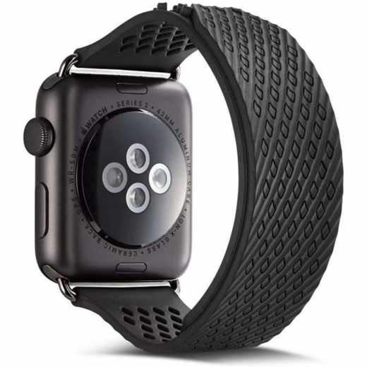 Networx Silikon Armband f&uuml;r Apple Watch 44mm schwarz
