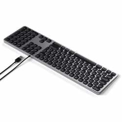 Satechi Aluminum Wired Keyboard f&uuml;r iMac Keypad Tastatur space grau - wie neu