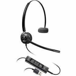 Plantronics Headset EncorePro HW545 monaural USB Kopfb&uuml;gel Headset schwarz - neu
