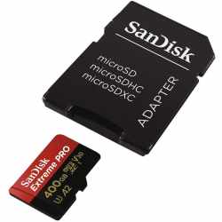 SanDisk Extreme Pro microSDXC 400GB A2 Speicherkarte mit Adapter 170MB/s