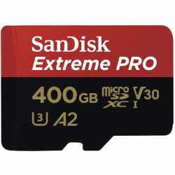 SanDisk Extreme Pro microSDXC 400GB A2 Speicherkarte mit Adapter 170MB/s