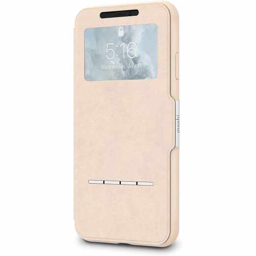 Moshi SenseCover Schutzh&uuml;lle Apple iPhone XS Max beige Case Handy