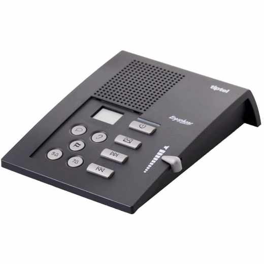 tiptel Ergophone 307 Anrufbeantworter 40 min Aufnahme schwarz - sehr gut
