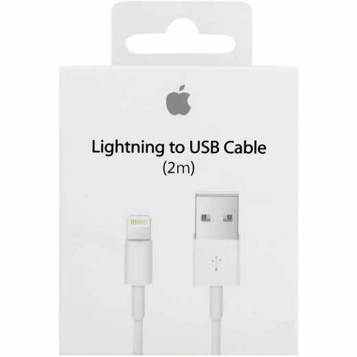 Apple Lightning auf USB Kabel 2m Datenkabel Handy Ladekabel wei&szlig; - sehr gut