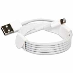 Apple Lightning auf USB Kabel 2m Datenkabel Handy Ladekabel wei&szlig; - sehr gut