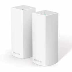 Linksys Velop Modular Wi-Fi System AC4400 - 2 Pack WLAN Router Extender wei&szlig; - neu