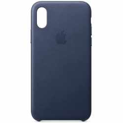Apple Schutzh&uuml;lle f&uuml;r iPhone XS Leder Case blau - wie neu