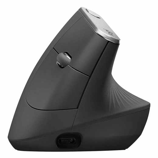 Logitech MX Vertical ergonomische Maus Flow-f&auml;hige Maus schwarz - sehr gut