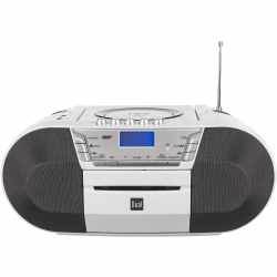 Dual DAB-P 200 Digitalradio mit CD-Player Kassettenrecorder wei&szlig; - sehr gut
