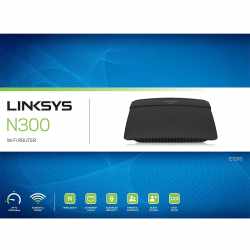 Linksys E1200 Wireless-N 300 Router schwarz - wie neu