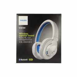 Philips SHB7000WT Bluetooth Kopfh&ouml;rer Stereo Headset mit Kopfb&uuml;gel wei&szlig; blau - gut