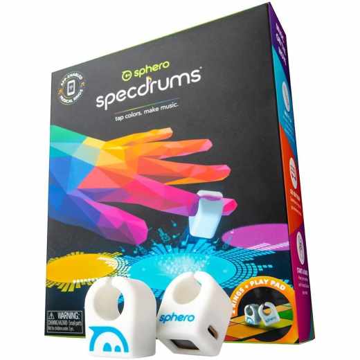 Sphero Specdrums Toys 2 Rings Set musikalische Ringe  LEDs Bluetooth wei&szlig; - sehr gut