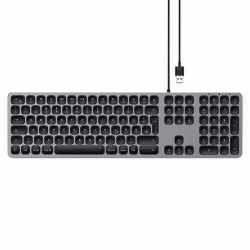 Satechi Aluminum Wired Keyboard f&uuml;r iMac Keypad Tastatur space grau - sehr gut